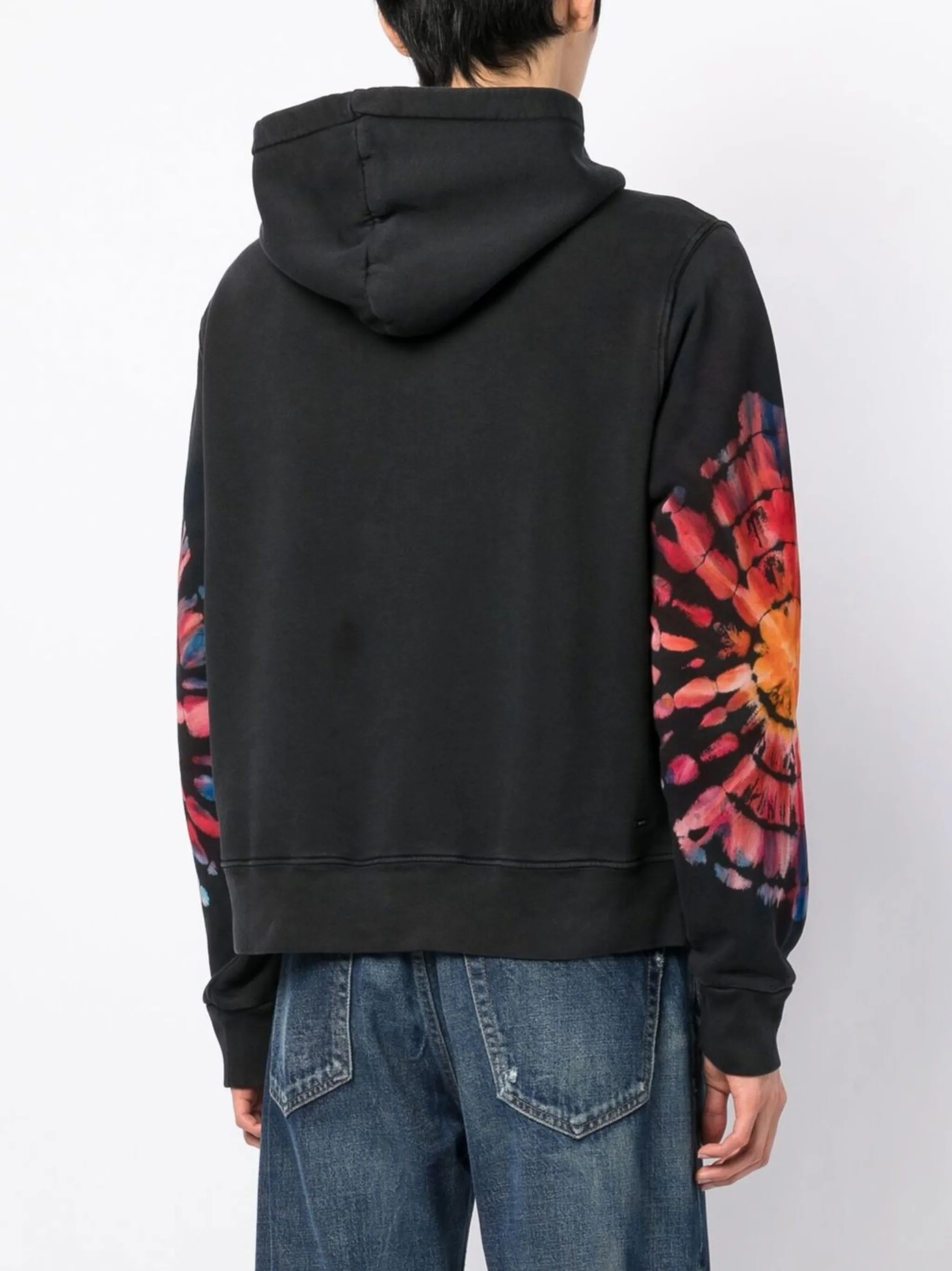 Amiri Spot Tie Dye Hoodie in Black
