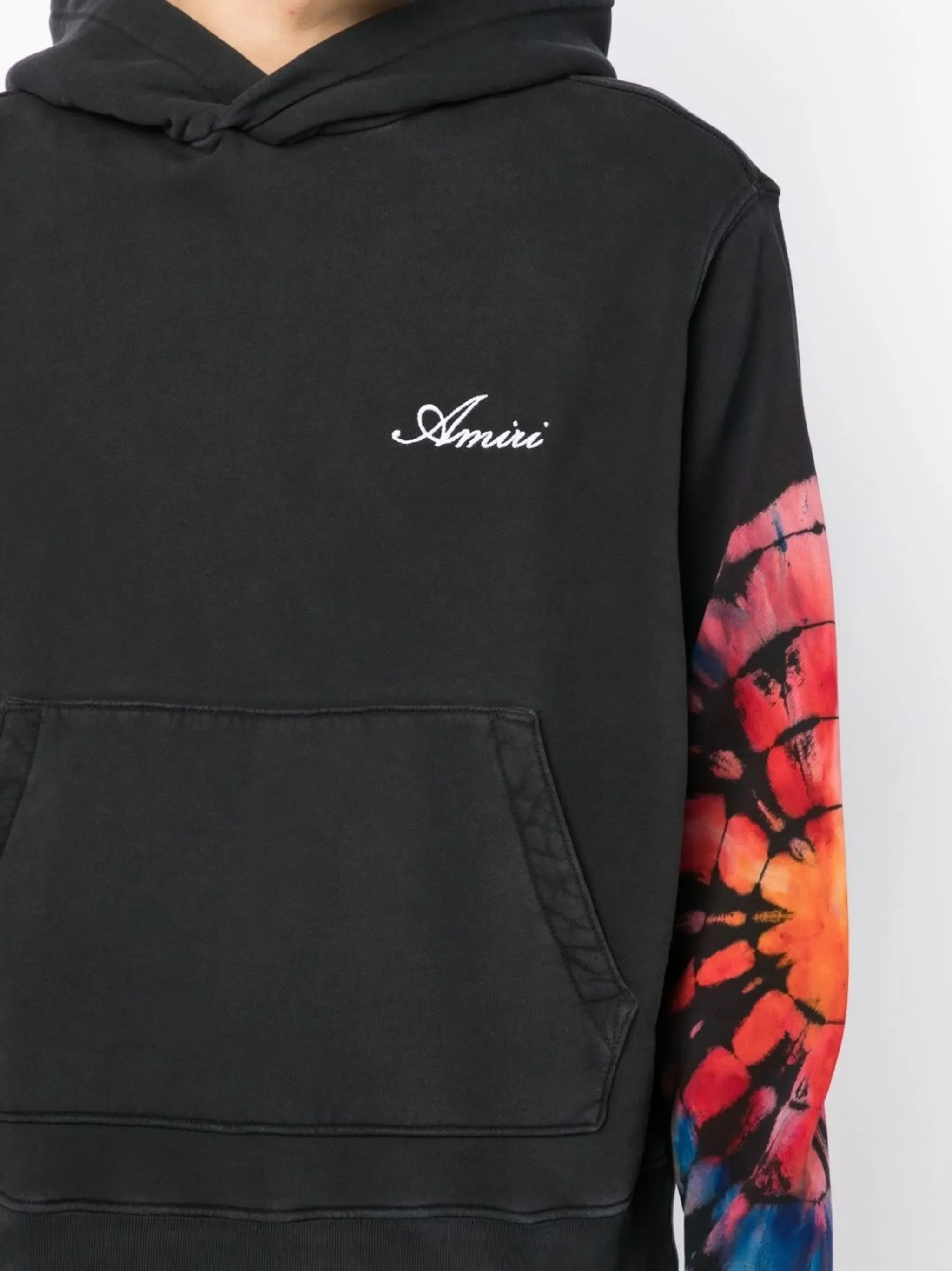Amiri Spot Tie Dye Hoodie in Black