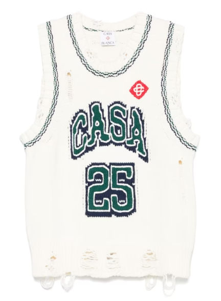 Casablanca White Cotton Topwear SS25