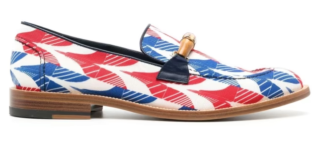 Casablanca Aviator Houndstooth Envelope Loafers