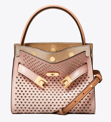 Tory Burch PETITE LEE RADZIWILL PERFORATED DOUBLE BAG - Bags | Shop From The Mirage