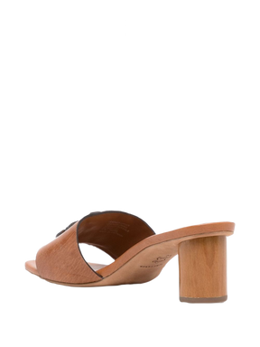 Tory Burch Block Heel Sandals – Tan Brown