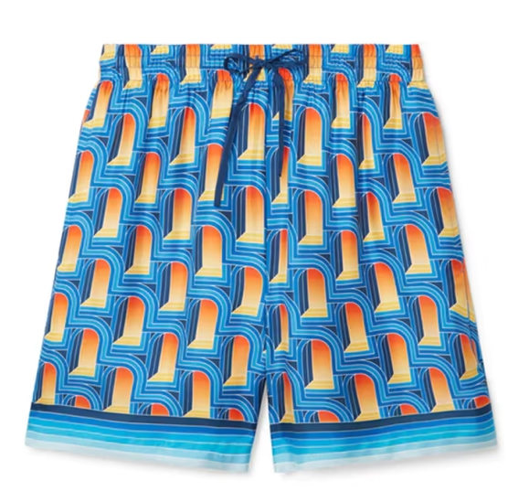 Casablanca Silk Twill Shorts