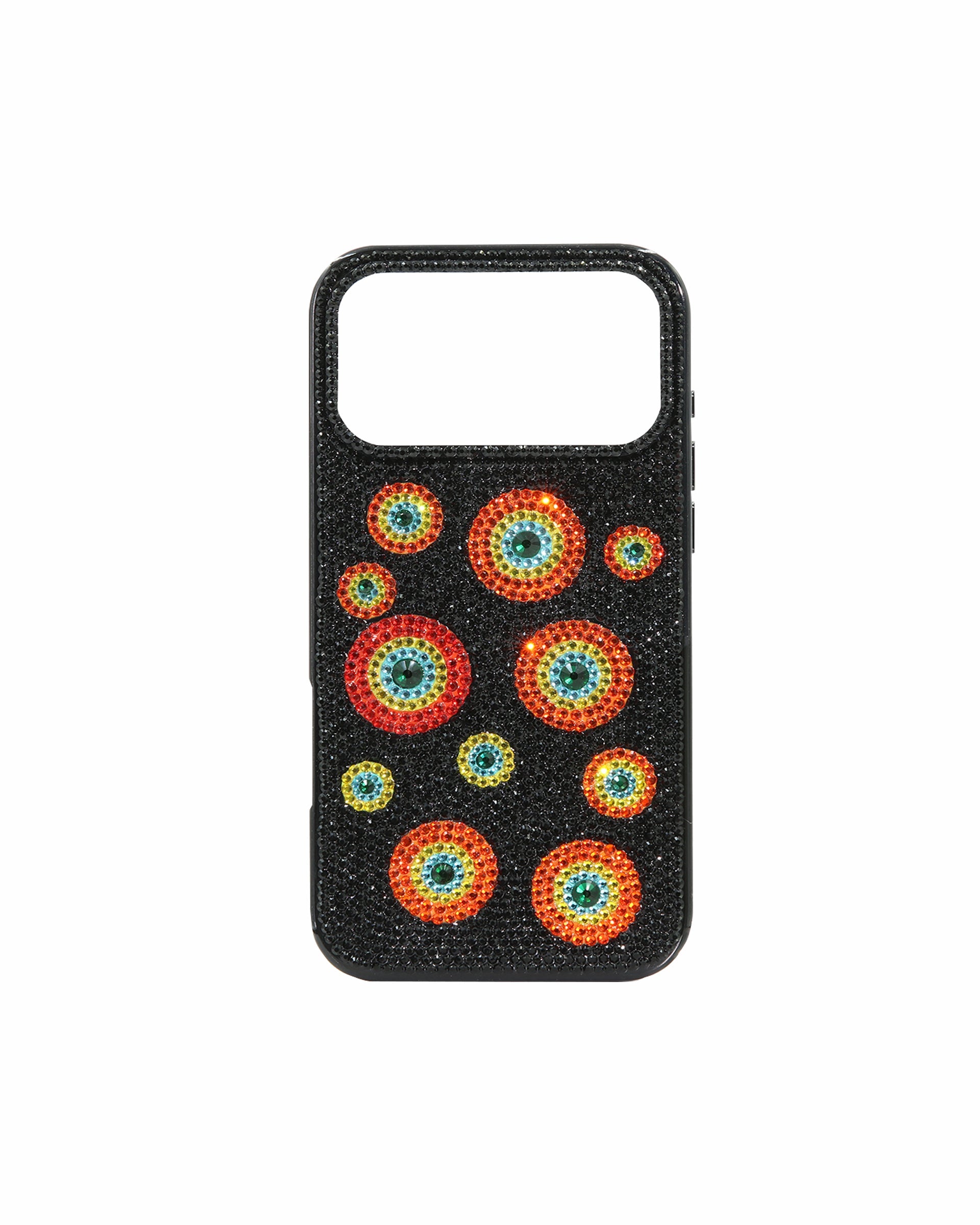 Evil Eye Artificial Crystal Embellished Phone Case - Blue