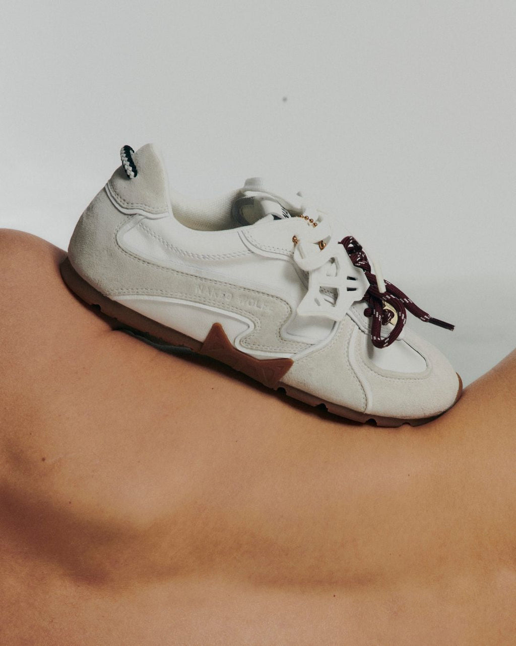 Adored White Suede/Leather