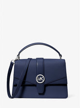 Greenwich Medium Saffiano Leather Satchel