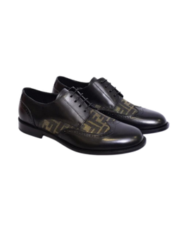 Fendi Black Green Laces Major Loafers