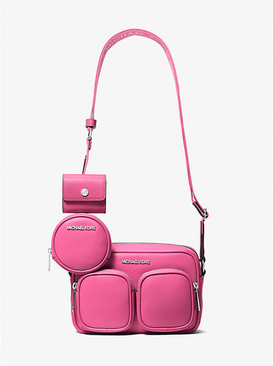 Jet Set Leather Medium Crossbody Bag with Case for Apple Airpods Pro