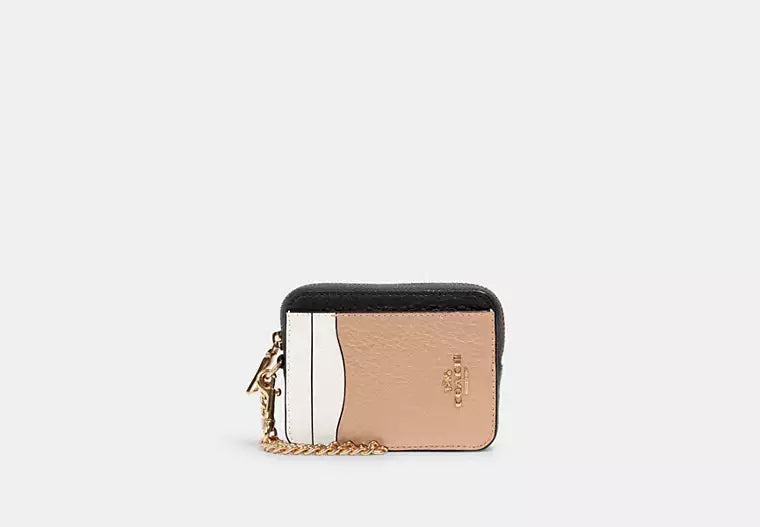 Coach Zip Card Case In Colorblock - Wallets | Shop From The Mirage