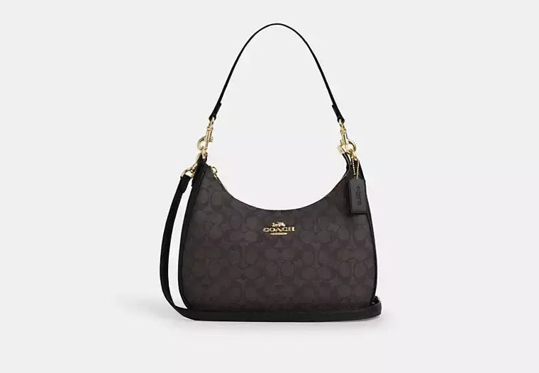 Coach Teri Hobo Bag In Signature Canvas - Bags | Shop From The Mirage