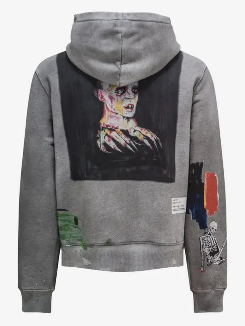 AMIRI BLOOD 38' HOODIE GREY