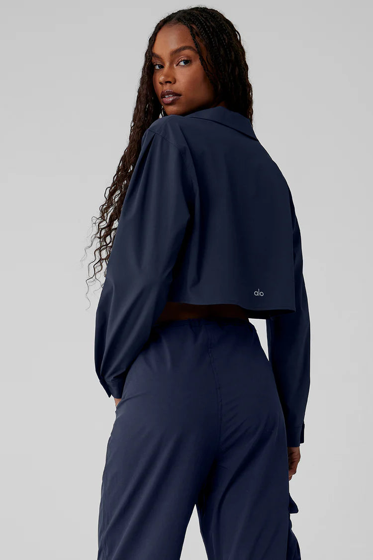 Cropped Take Me Out Button Up