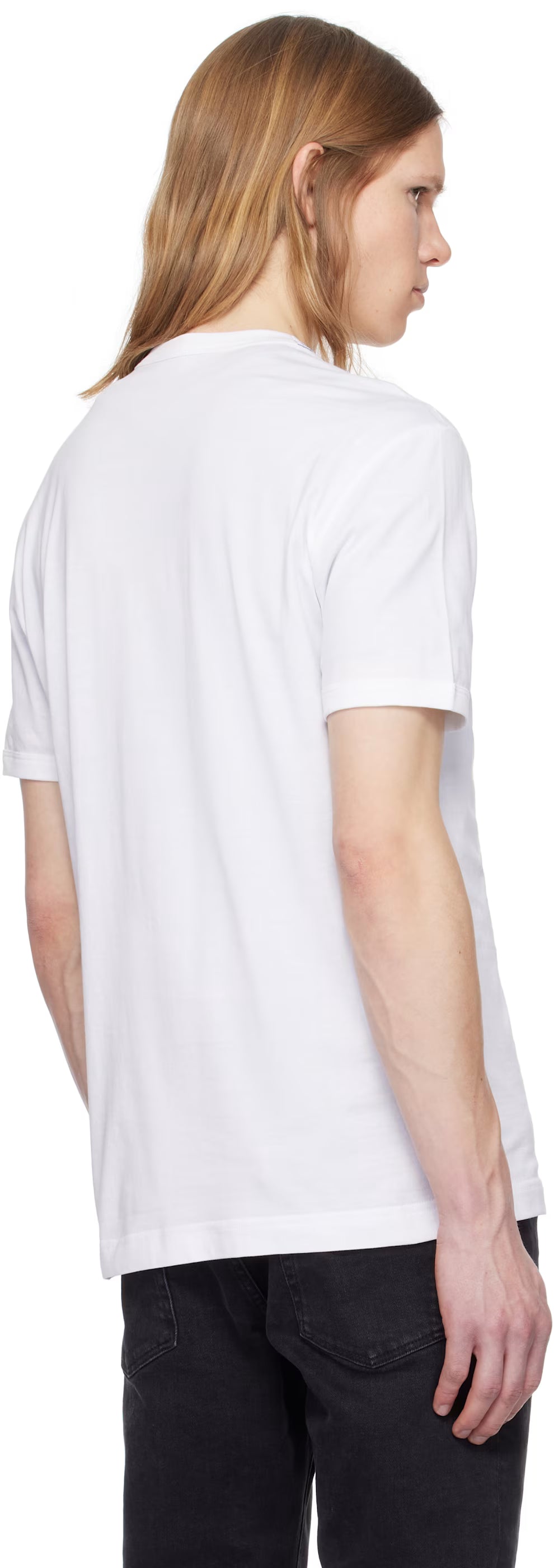 Dolce&Gabbana White Cotton Embroidery T-shirt