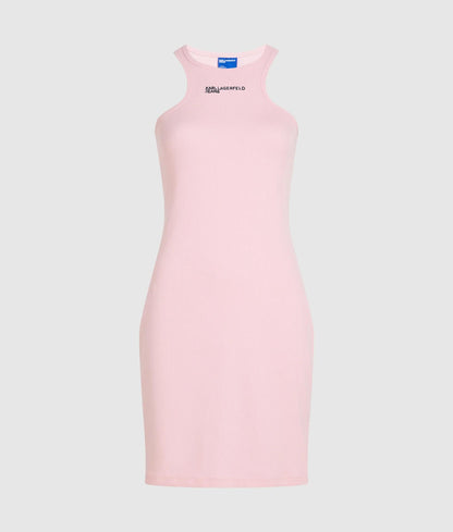 Ribbed racer dress