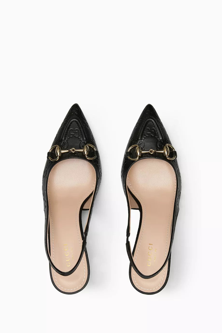 Horsebit 85 Slingback Pumps in Leather
