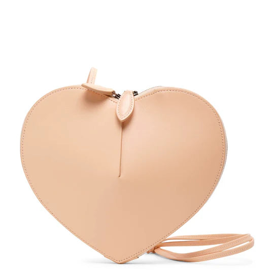 Le Coeur beige leather crossbody bag