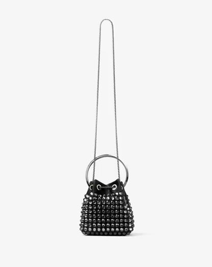 JIMMY CHOO Bon Bon Satin Crystal Bag