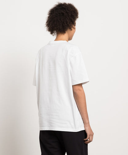 White t-shirt with Mcqueen Graffiti print