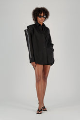 TWILL SHOULDER CUTOUT SHIRT