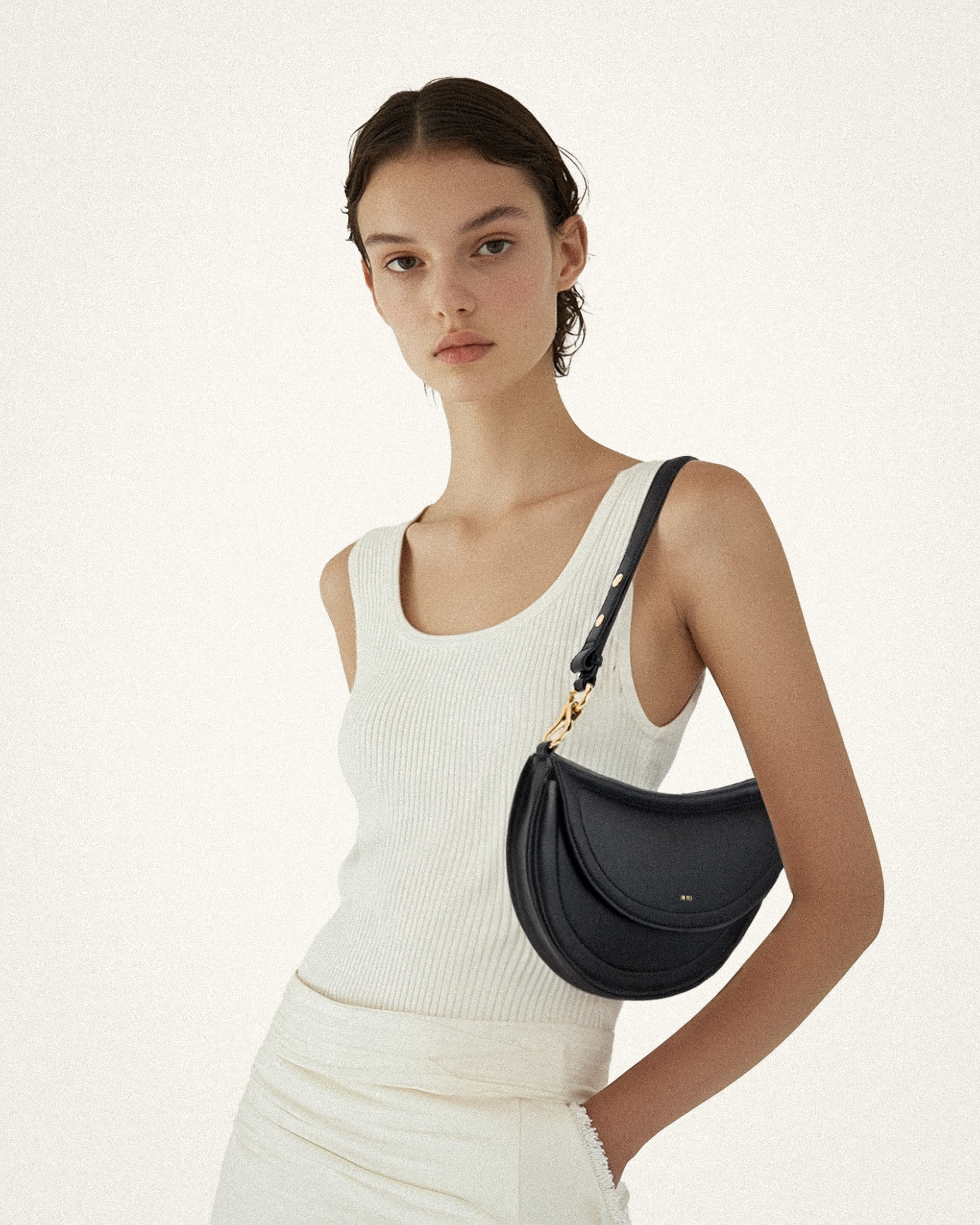 Ashlie Crossbody Bag - Brown Canvas
