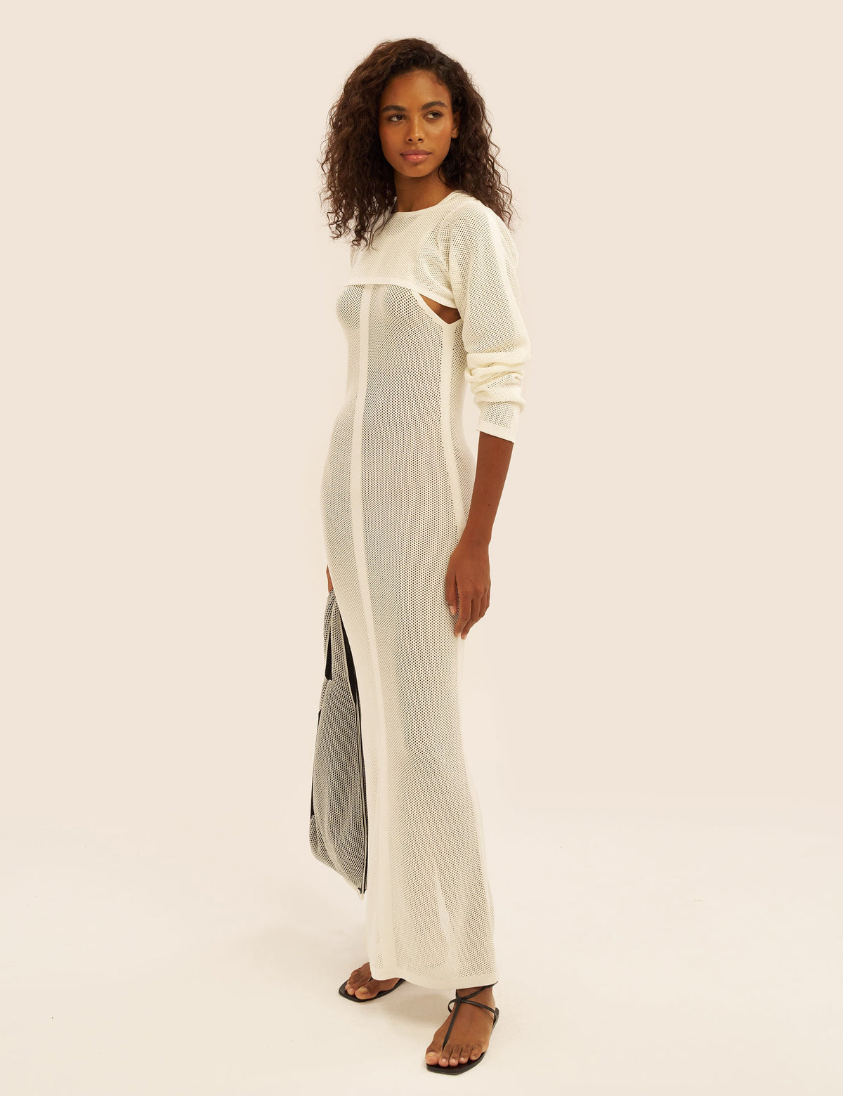 Knitted Mesh Cover Up