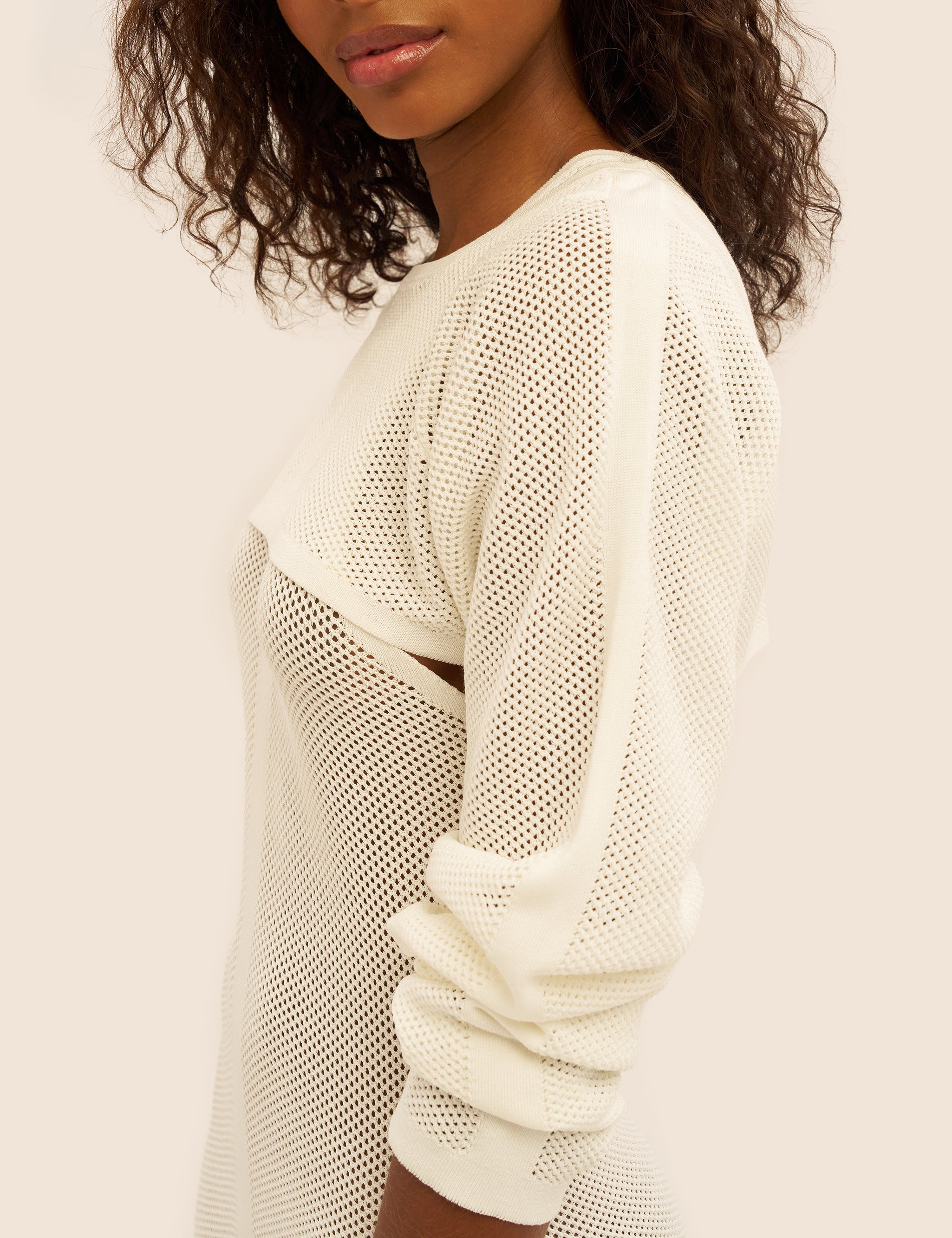 Knitted Mesh Cover Up
