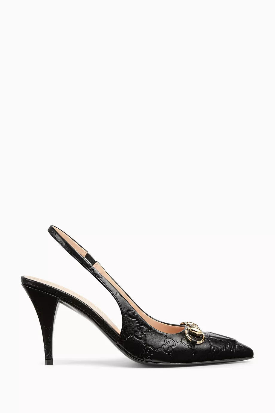 Horsebit 85 Slingback Pumps in Leather
