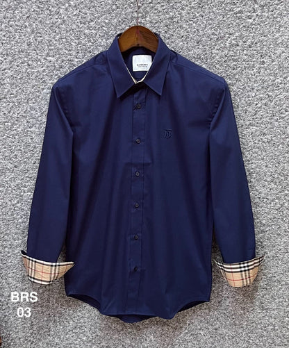 Signature Solid Shirt BRS BT Navy