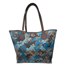 Camouflage Large GG Supreme Canvas Tote Bag