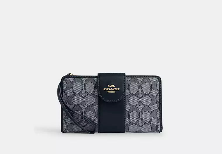 Coach Phone Wallet In Signature Jacquard - Wallets | Shop From The Mirage