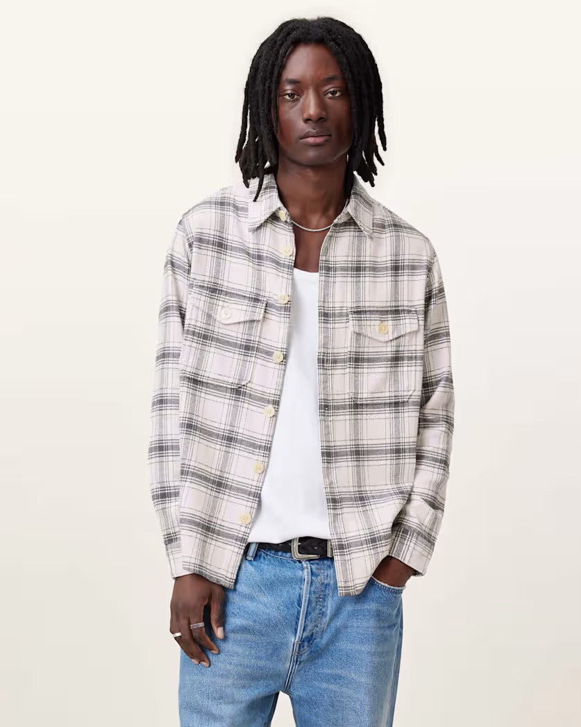 Hamura Checked Relaxed Fit Shirt