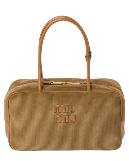 Corduroy Beau Top-Handle Bag