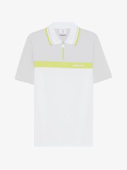Casablanca colour block zip polo shirt