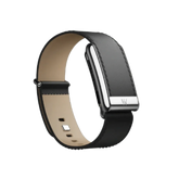 Whoop 5.0 Leatherluxe Straight Black/Cream with Titanium Band (12 Month Peak Subscription Included)