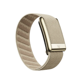 Whoop 5.0 Superknit Luxe Dune with Gold Band (12 Month Peak Subscription Included)