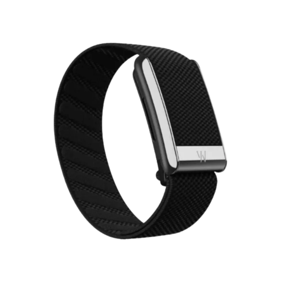 Whoop 5.0 Superknit Luxe Obsidian with Titanium Band (12 Month Peak Subscription Included)