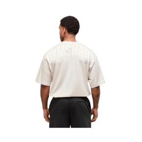 Gymshark Power T-Shirt Oversized Fit Oat White