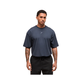 Gymshark Power T-Shirt Oversized Fit Heavy Blue