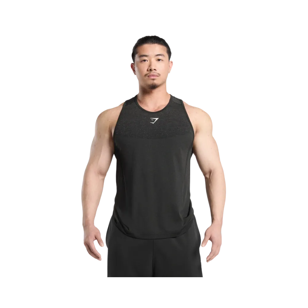 Gymshark Shadow Seamless Stringer Slim Fit Black