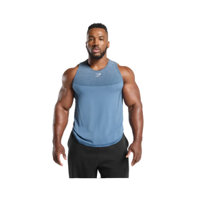 Gymshark Shadow Seamless Stringer Slim Fit Faded Blue