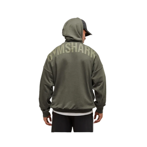 Gymshark Power Hoodie Oversized Fit Strength Green