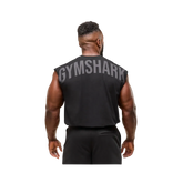 Gymshark Power Cut Off Tank Oversized Fit Black