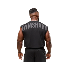 Gymshark Power Cut Off Tank Oversized Fit Black