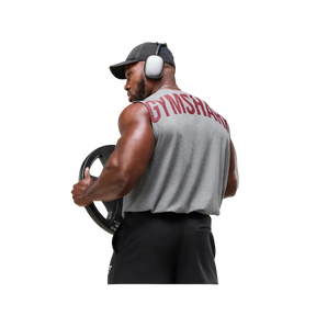 Gymshark Power Cut Off Tank Oversized Fit Charcoal Core Marl