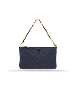 Saffiano Women's Clutch Bag with Chain