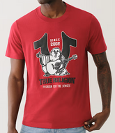 HORSESHOE BUDDHA PUFF PRINT TEE