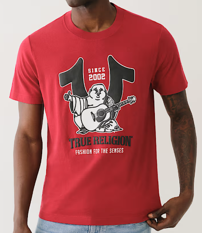 HORSESHOE BUDDHA PUFF PRINT TEE