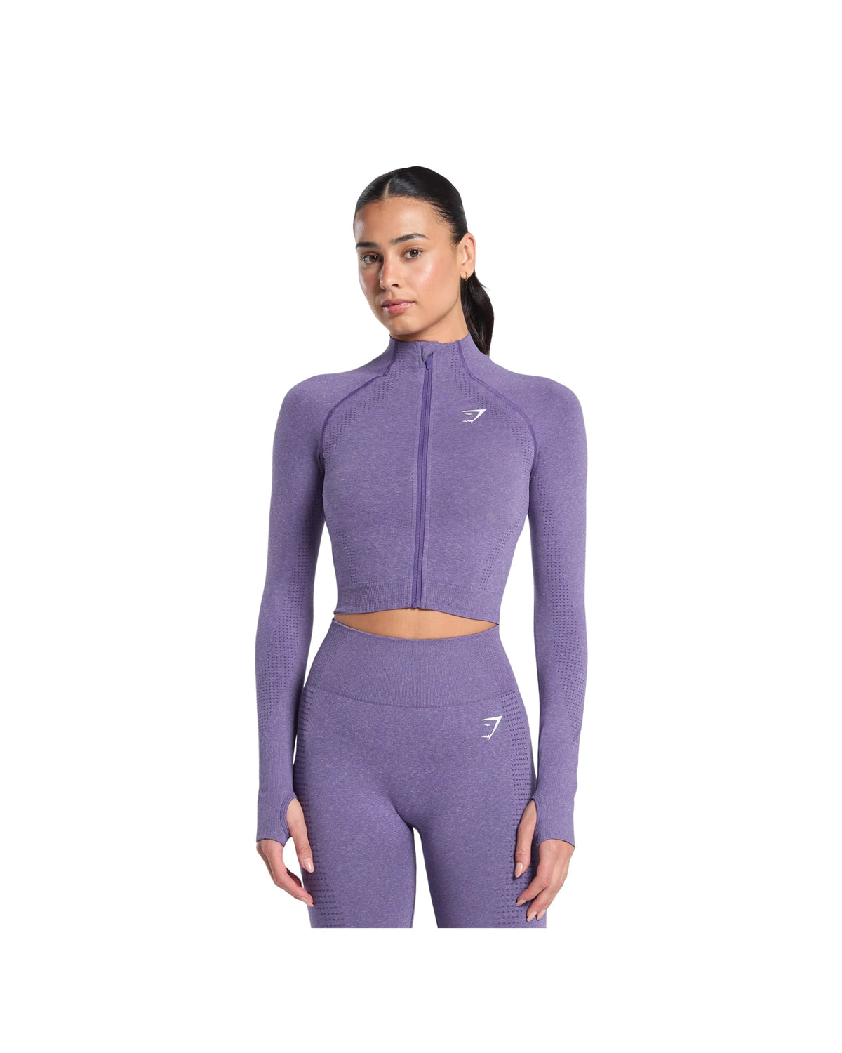 Gymshark Vital Midi Zip Up Jacket Functional Purple