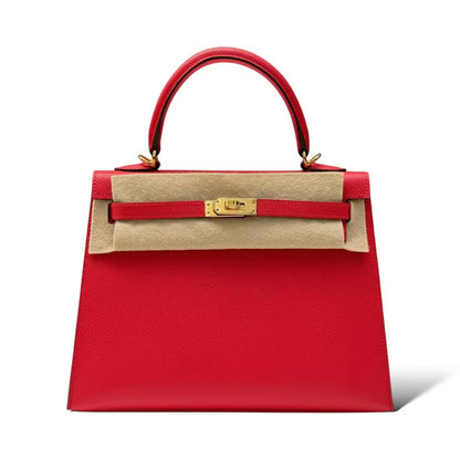 Hermes Kelly 25 Rouge Radieux Epsom GHW