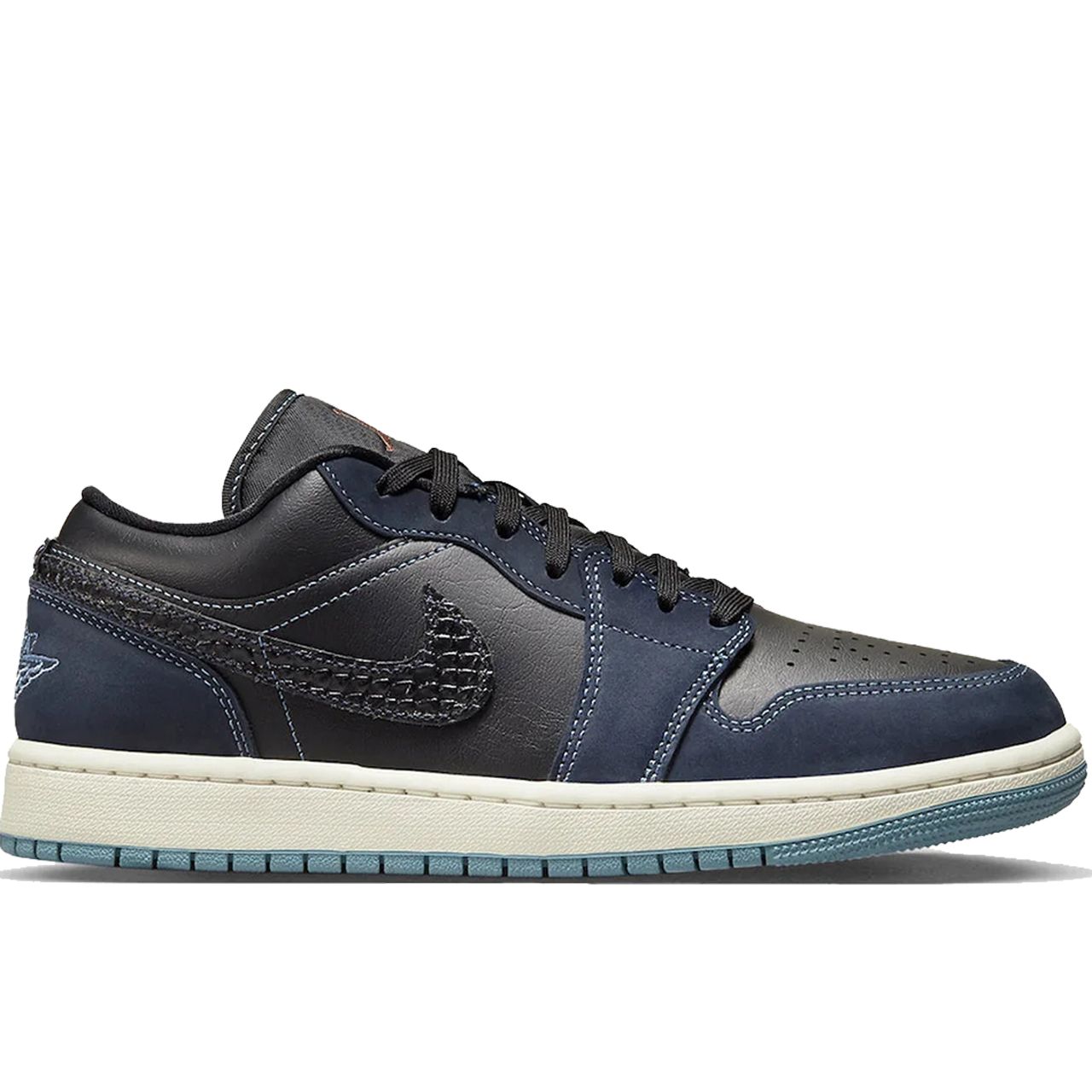 Air Jordan 1 Low Black Dark Obsidian Sail